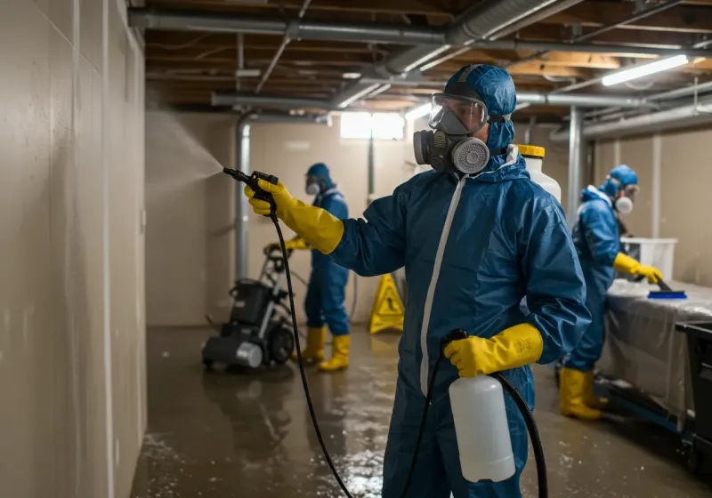 Basement Sanitization and Antimicrobial Treatment process in Troy, TN